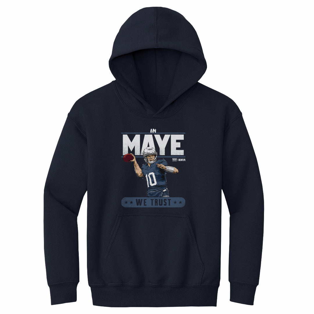 Drake Maye Kids Youth Hoodie | 500 LEVEL