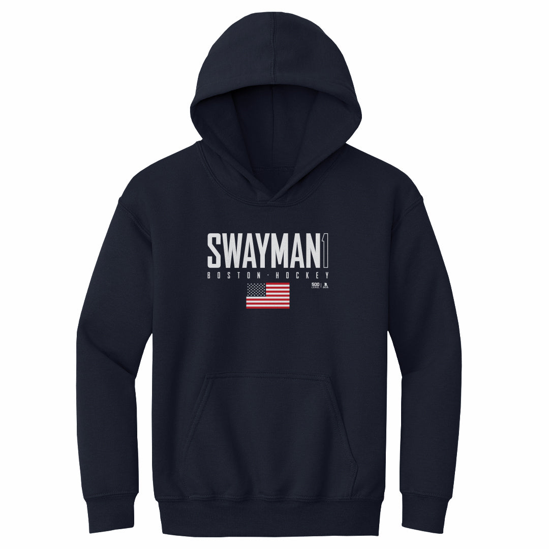 Jeremy Swayman Kids Youth Hoodie | 500 LEVEL