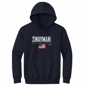Jeremy Swayman Kids Youth Hoodie | 500 LEVEL