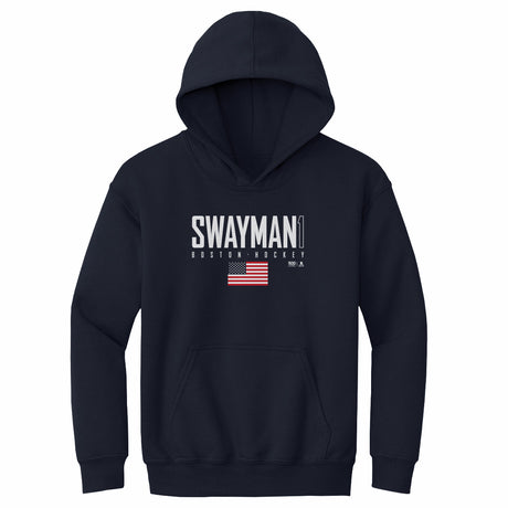 Jeremy Swayman Kids Youth Hoodie | 500 LEVEL
