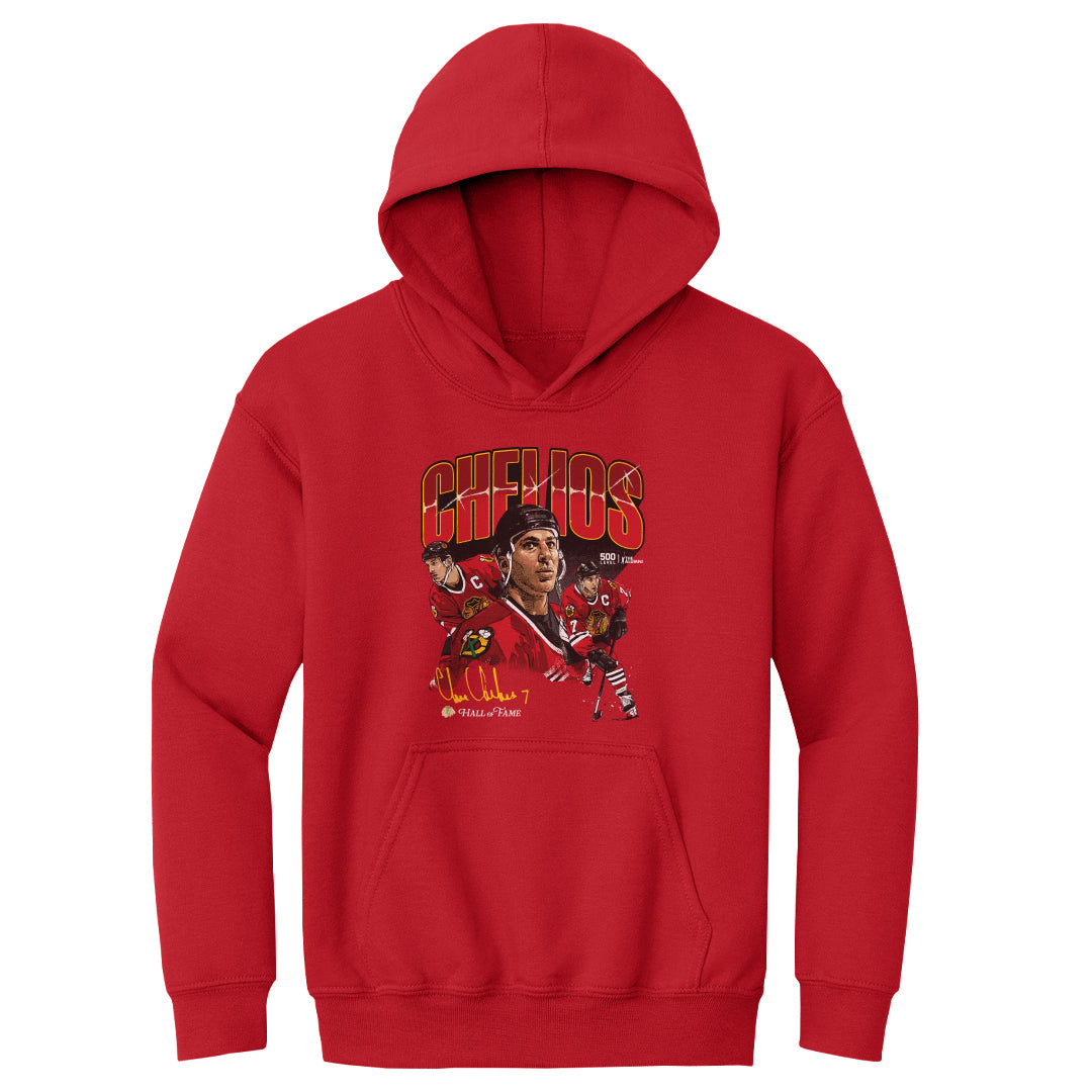 Chris Chelios Kids Youth Hoodie | 500 LEVEL