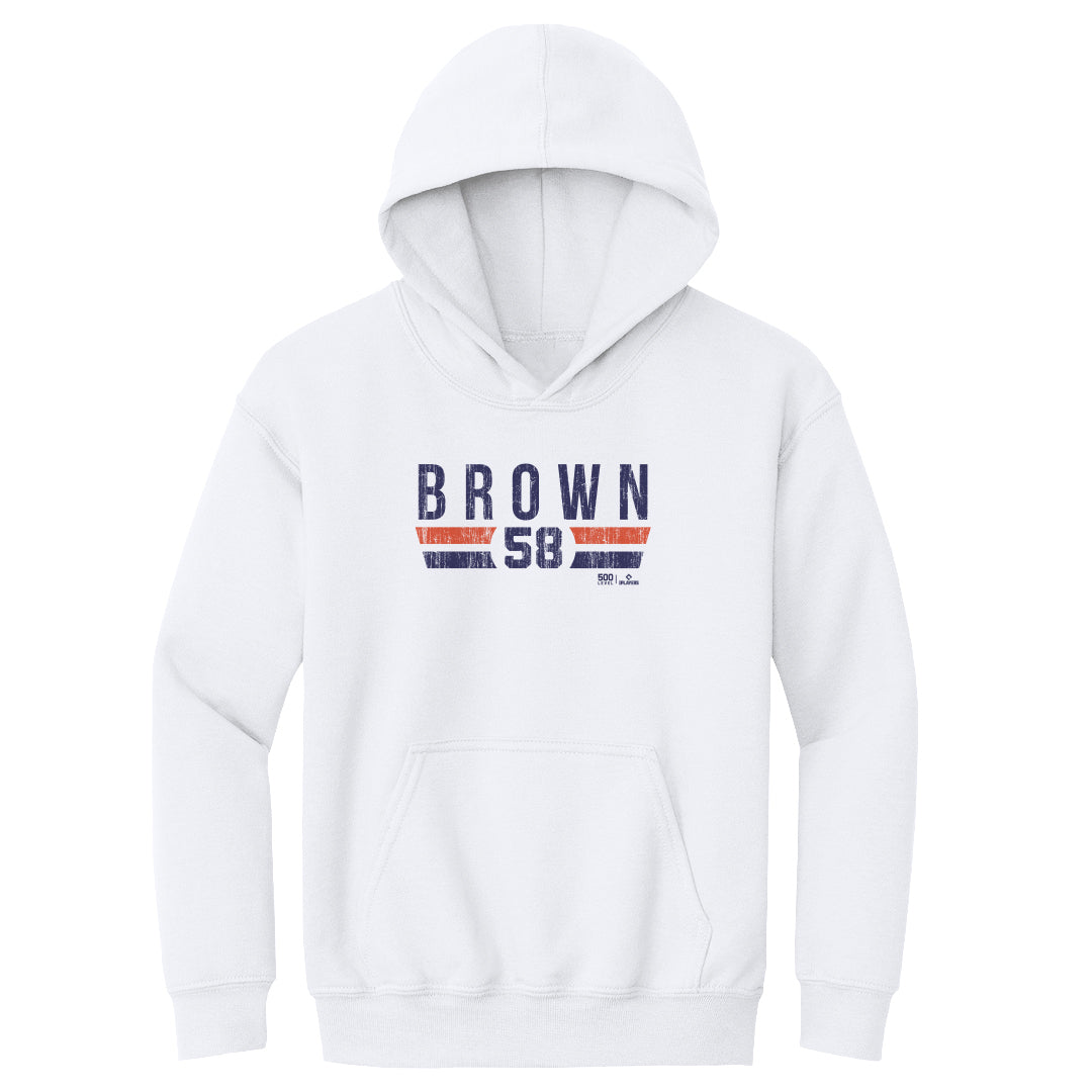 Hunter Brown Kids Youth Hoodie | 500 LEVEL