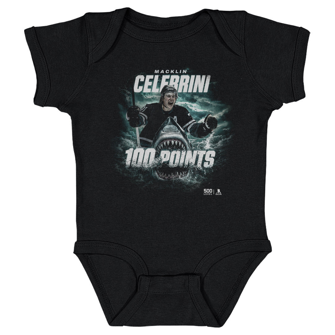 Macklin Celebrini Kids Baby Onesie | 500 LEVEL