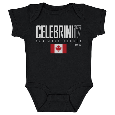 Macklin Celebrini Kids Baby Onesie | 500 LEVEL