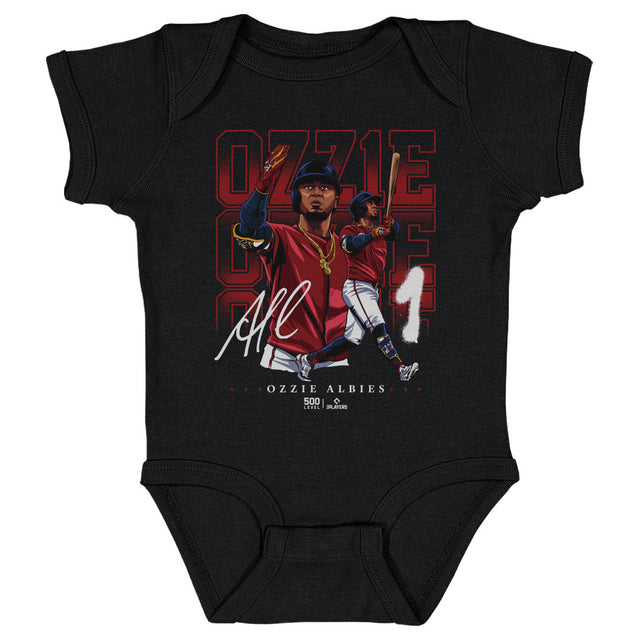 Ozzie Albies Kids Baby Onesie | 500 LEVEL