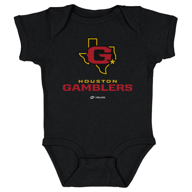 Houston Gamblers Kids Baby Onesie | 500 LEVEL