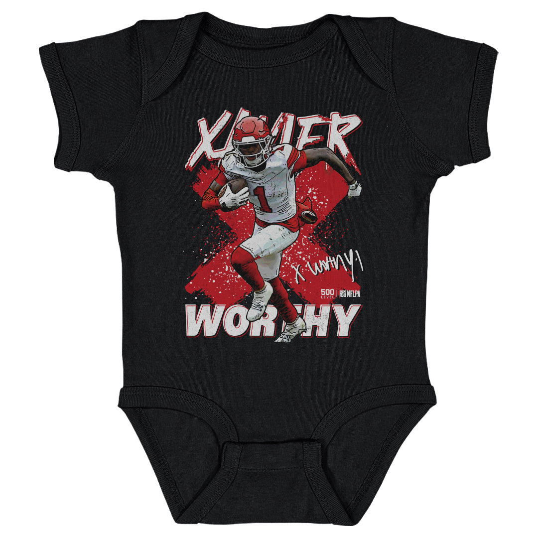 Xavier Worthy Kids Baby Onesie | 500 LEVEL