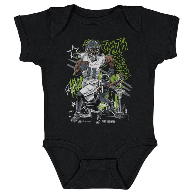 Jaxon Smith-Njigba Kids Baby Onesie | 500 LEVEL