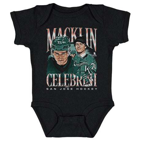 Macklin Celebrini Kids Baby Onesie | 500 LEVEL