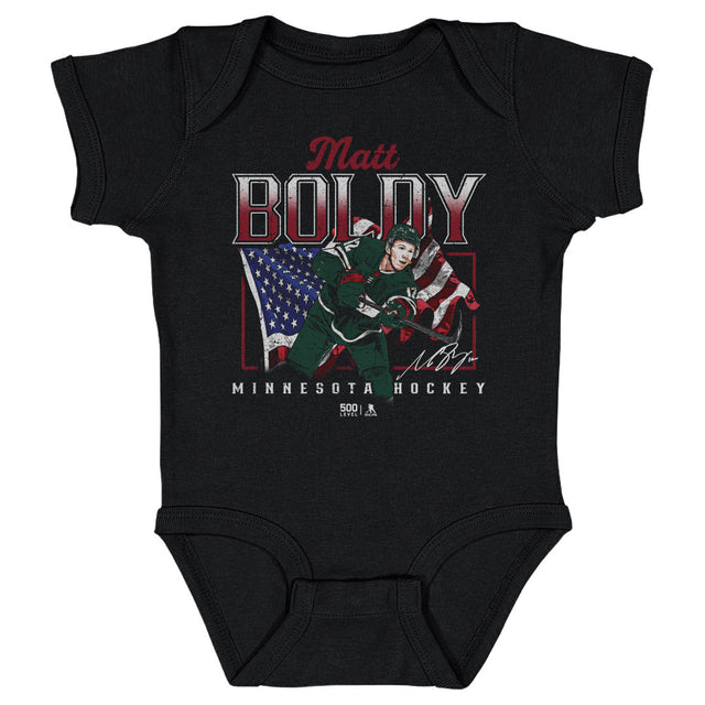 Matt Boldy Kids Baby Onesie | 500 LEVEL
