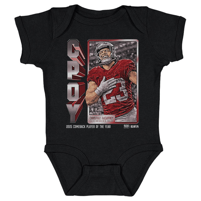 Christian McCaffrey Kids Baby Onesie | 500 LEVEL