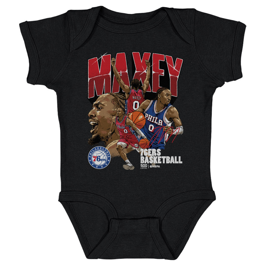 Tyrese Maxey Kids Baby Onesie | 500 LEVEL