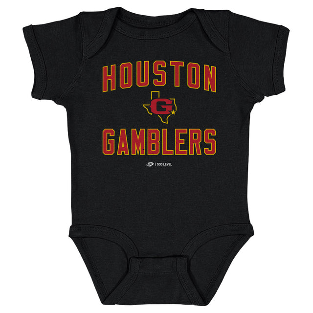 Houston Gamblers Kids Baby Onesie | 500 LEVEL