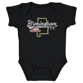 Birmingham Stallions Kids Baby Onesie | 500 LEVEL