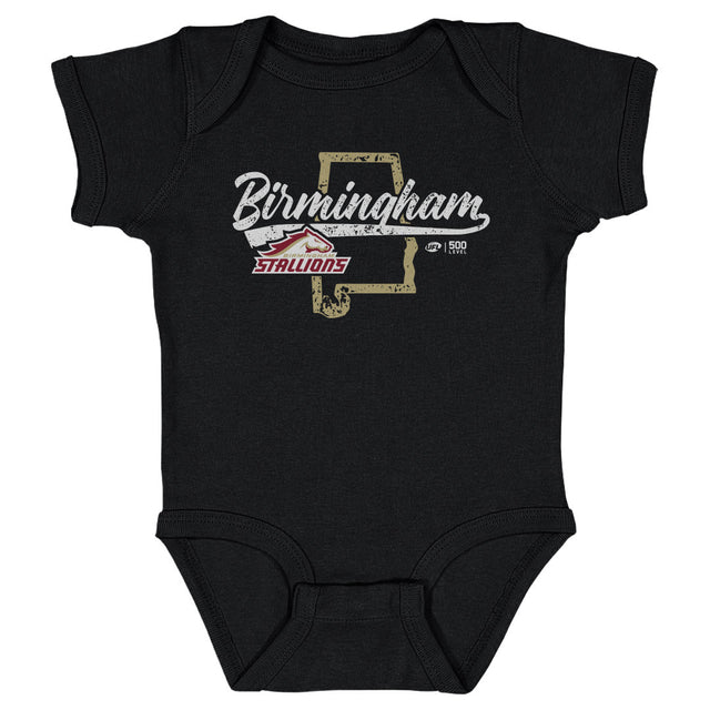 Birmingham Stallions Kids Baby Onesie | 500 LEVEL