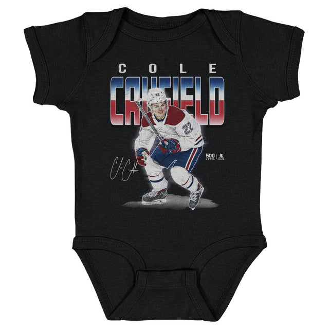 Cole Caufield Kids Baby Onesie | 500 LEVEL