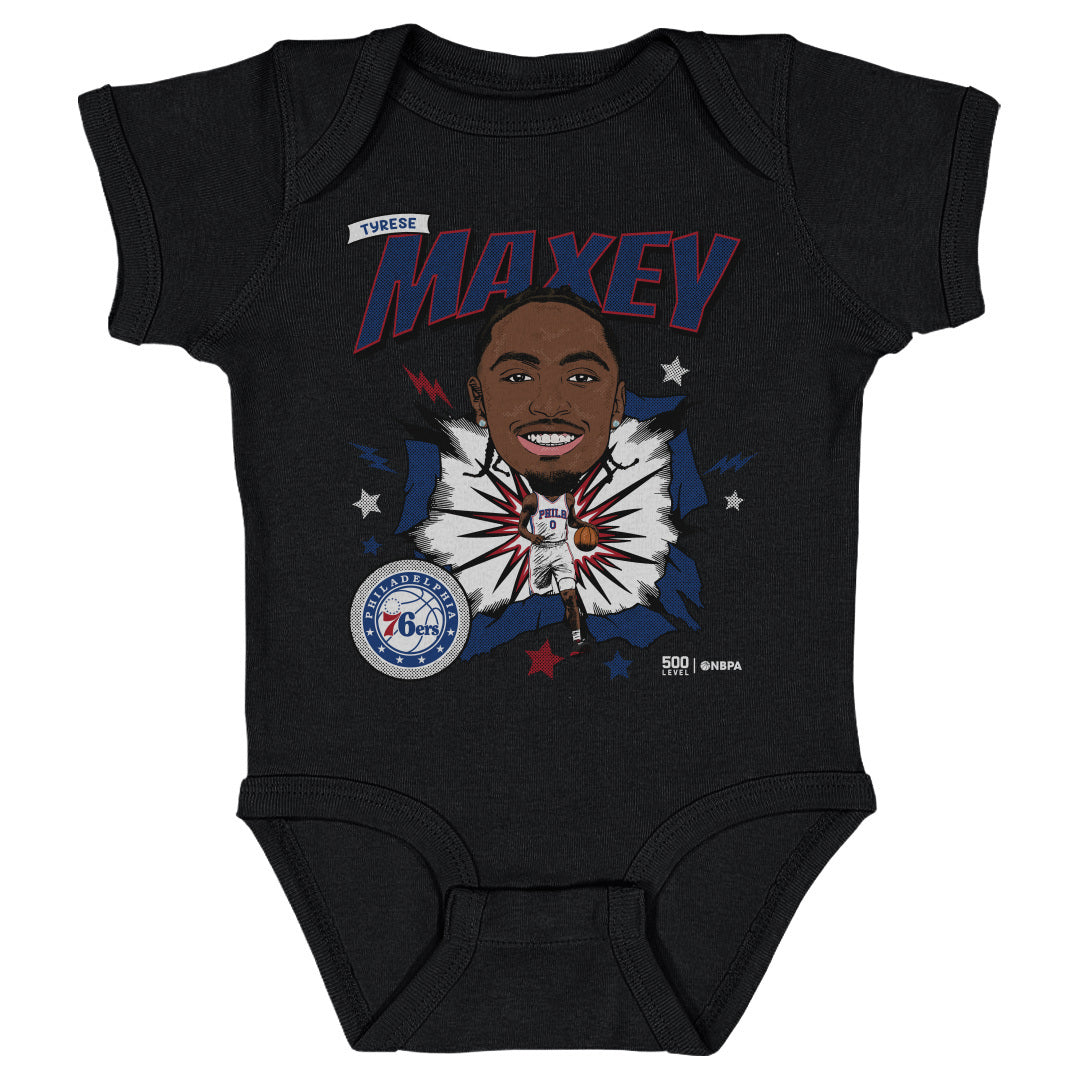 Tyrese Maxey Kids Baby Onesie | 500 LEVEL