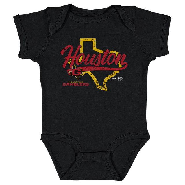 Houston Gamblers Kids Baby Onesie | 500 LEVEL