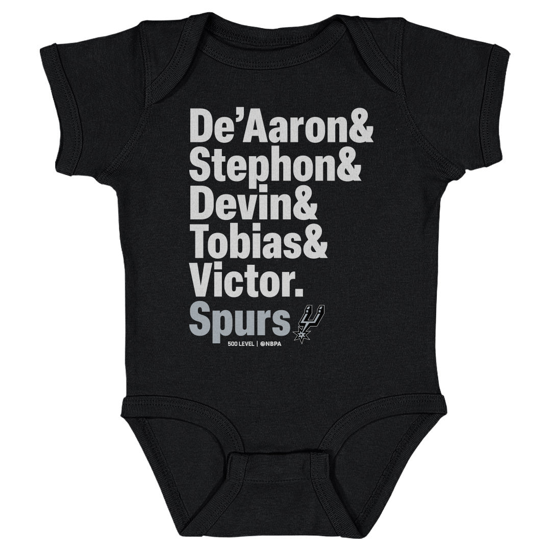 San Antonio Spurs Kids Baby Onesie | 500 LEVEL