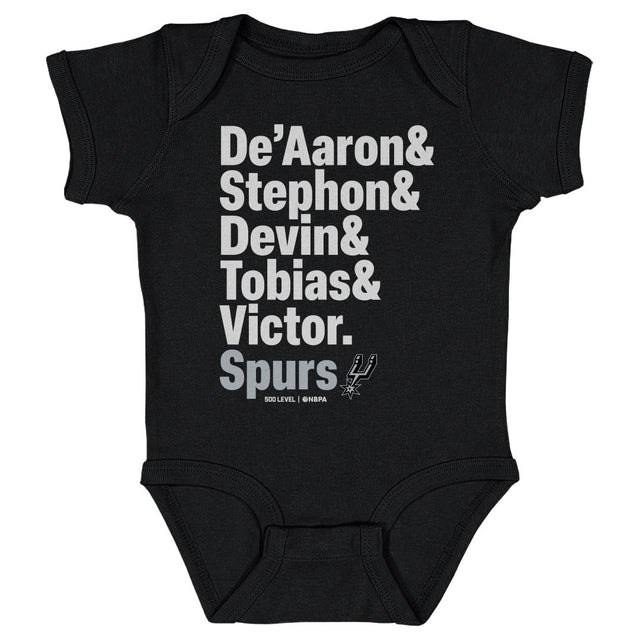 San Antonio Spurs Kids Baby Onesie | 500 LEVEL