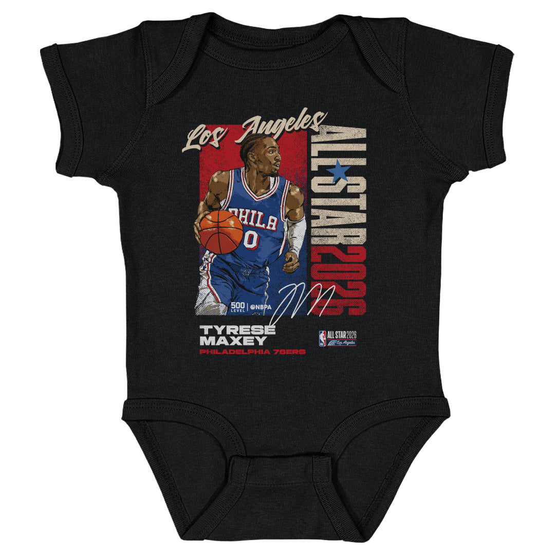 Tyrese Maxey Kids Baby Onesie | 500 LEVEL