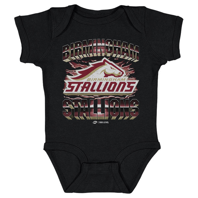 Birmingham Stallions Kids Baby Onesie | 500 LEVEL