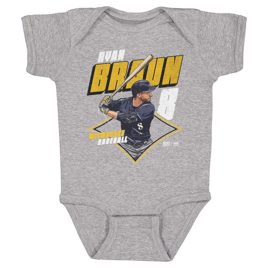 Ryan Braun Kids Baby Onesie | 500 LEVEL