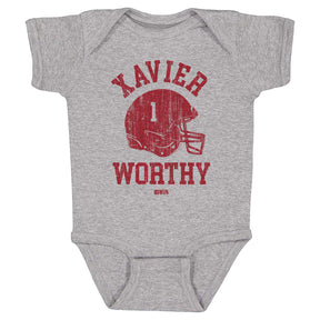 Xavier Worthy Kids Baby Onesie | 500 LEVEL