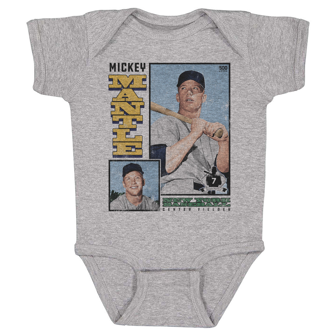 Mickey Mantle Kids Baby Onesie | 500 LEVEL