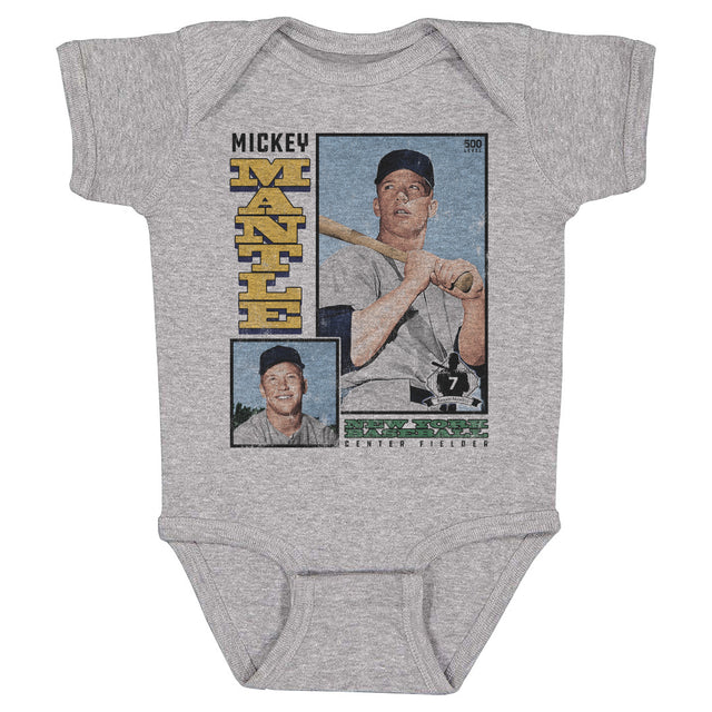 Mickey Mantle Kids Baby Onesie | 500 LEVEL