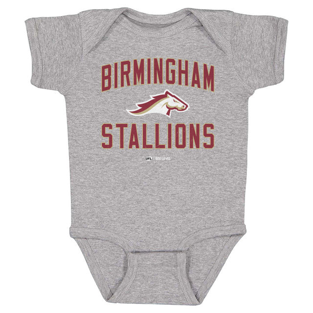 Birmingham Stallions Kids Baby Onesie | 500 LEVEL