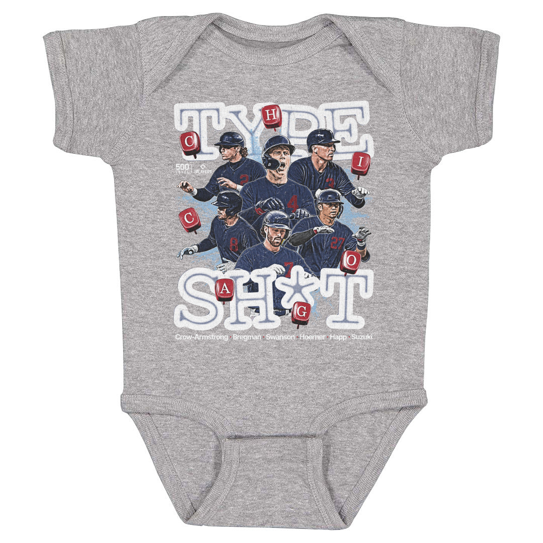 Chicago C Baseball Kids Baby Onesie | 500 LEVEL