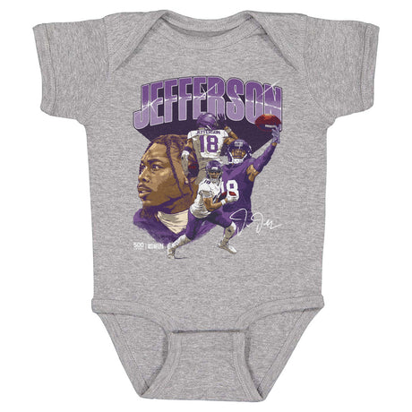 Justin Jefferson Kids Baby Onesie | 500 LEVEL