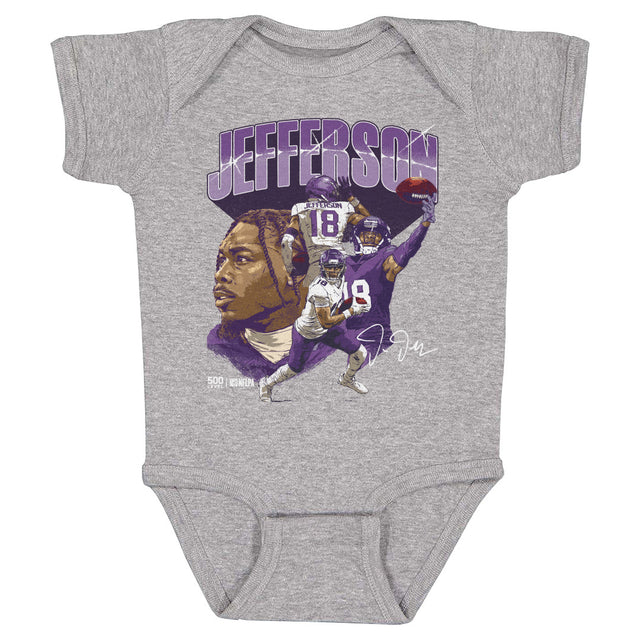 Justin Jefferson Kids Baby Onesie | 500 LEVEL
