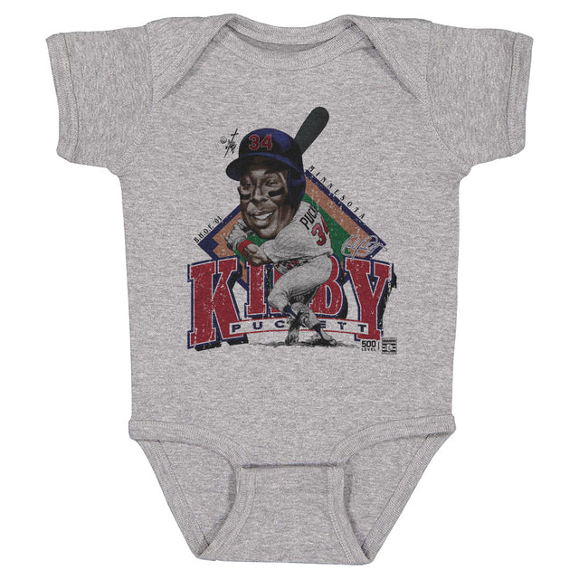 Kirby Puckett Kids Baby Onesie | 500 LEVEL