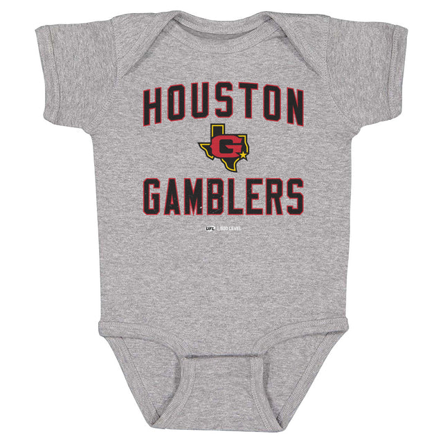 Houston Gamblers Kids Baby Onesie | 500 LEVEL