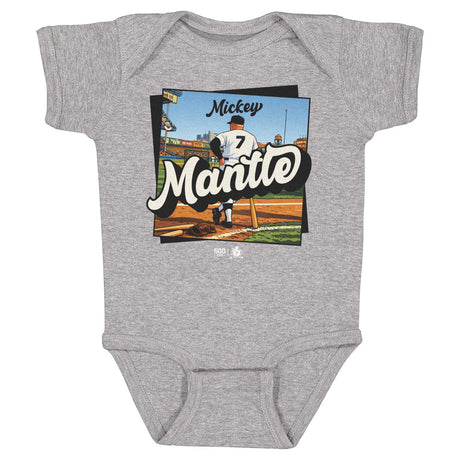 Mickey Mantle Kids Baby Onesie | 500 LEVEL
