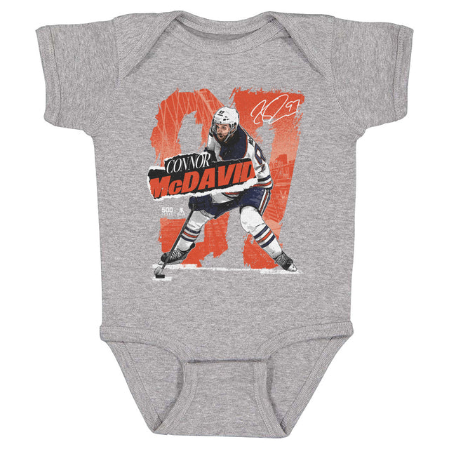 Connor McDavid Kids Baby Onesie | 500 LEVEL