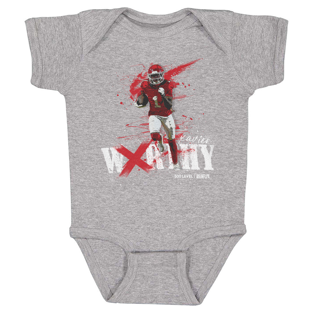 Xavier Worthy Kids Baby Onesie | 500 LEVEL