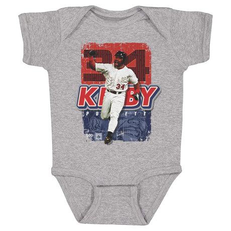 Kirby Puckett Kids Baby Onesie | 500 LEVEL