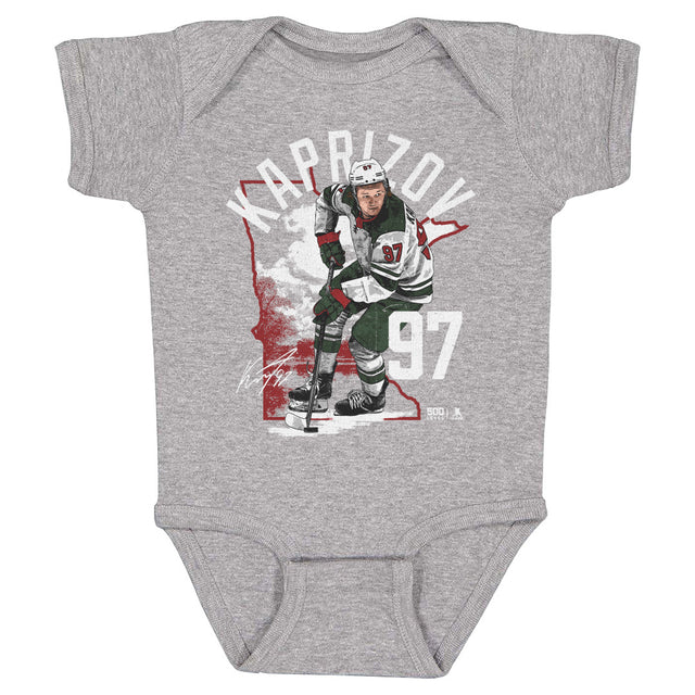 Kirill Kaprizov Kids Baby Onesie | 500 LEVEL
