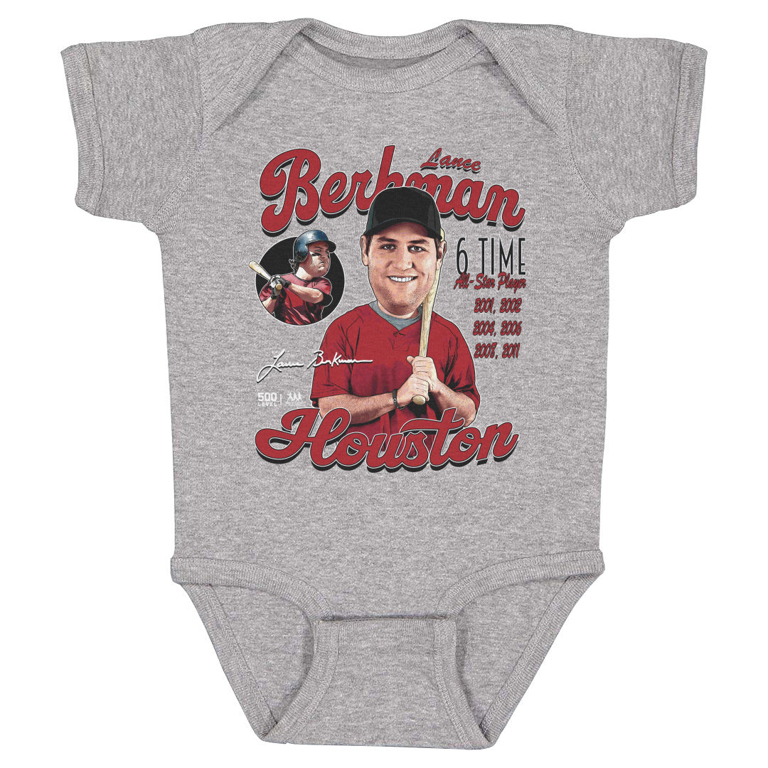 Lance Berkman Kids Baby Onesie | 500 LEVEL