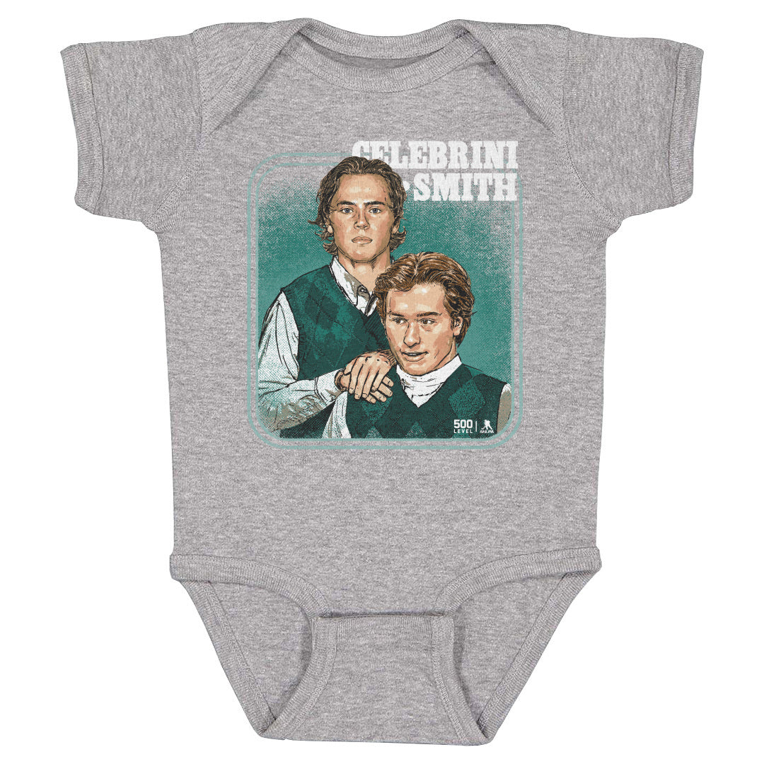 Macklin Celebrini Kids Baby Onesie | 500 LEVEL