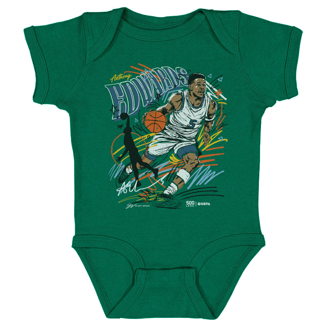 Anthony Edwards Kids Baby Onesie | 500 LEVEL