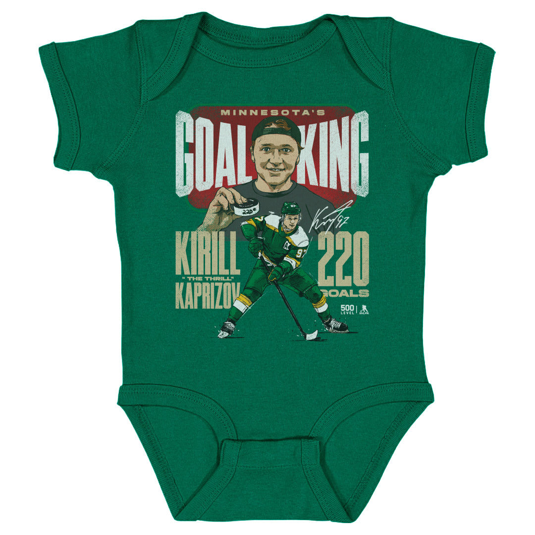 Kirill Kaprizov Kids Baby Onesie | 500 LEVEL