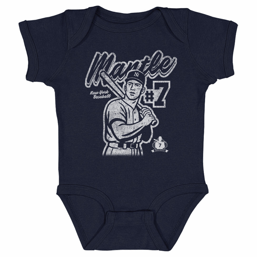 Mickey Mantle Kids Baby Onesie | 500 LEVEL