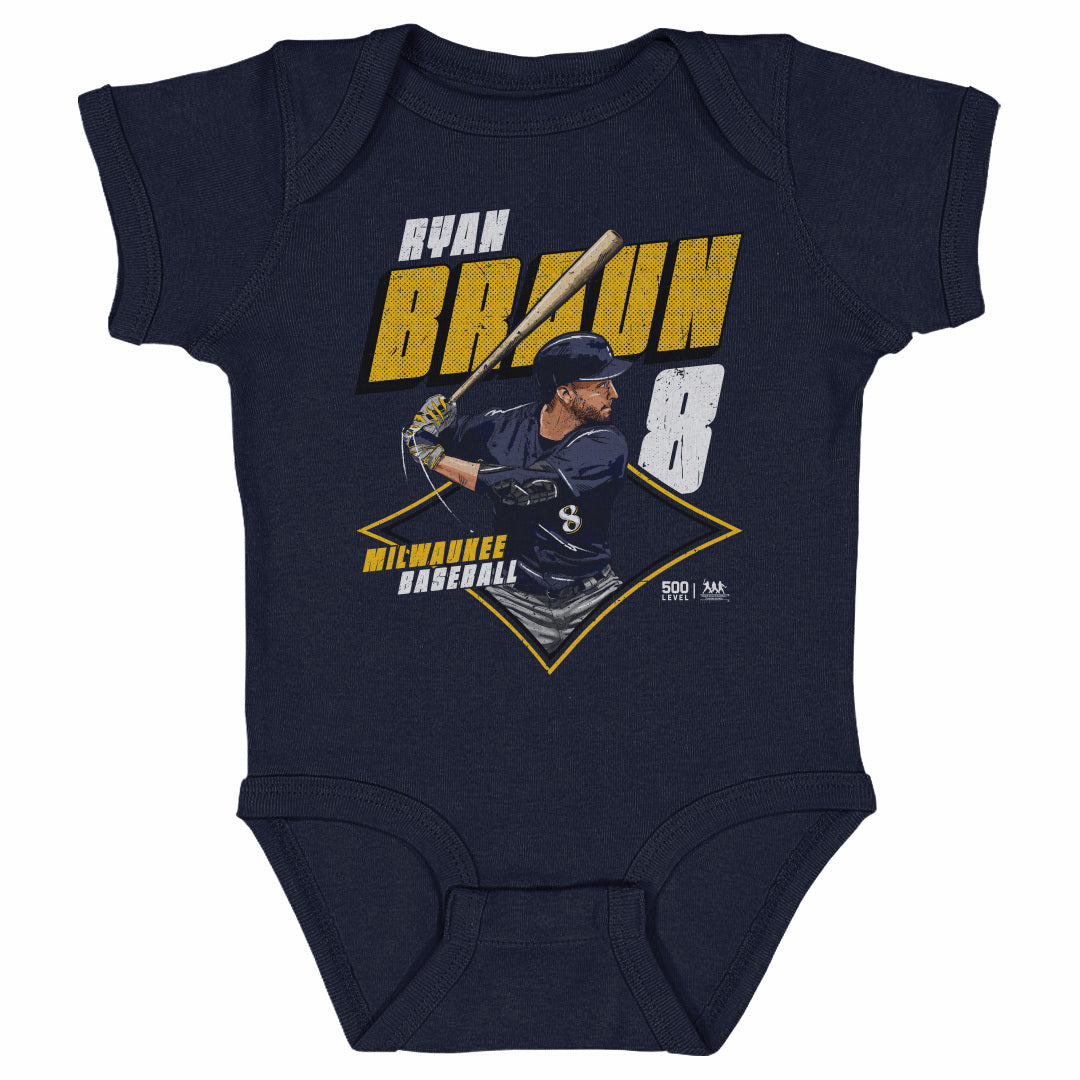 Ryan Braun Kids Baby Onesie | 500 LEVEL