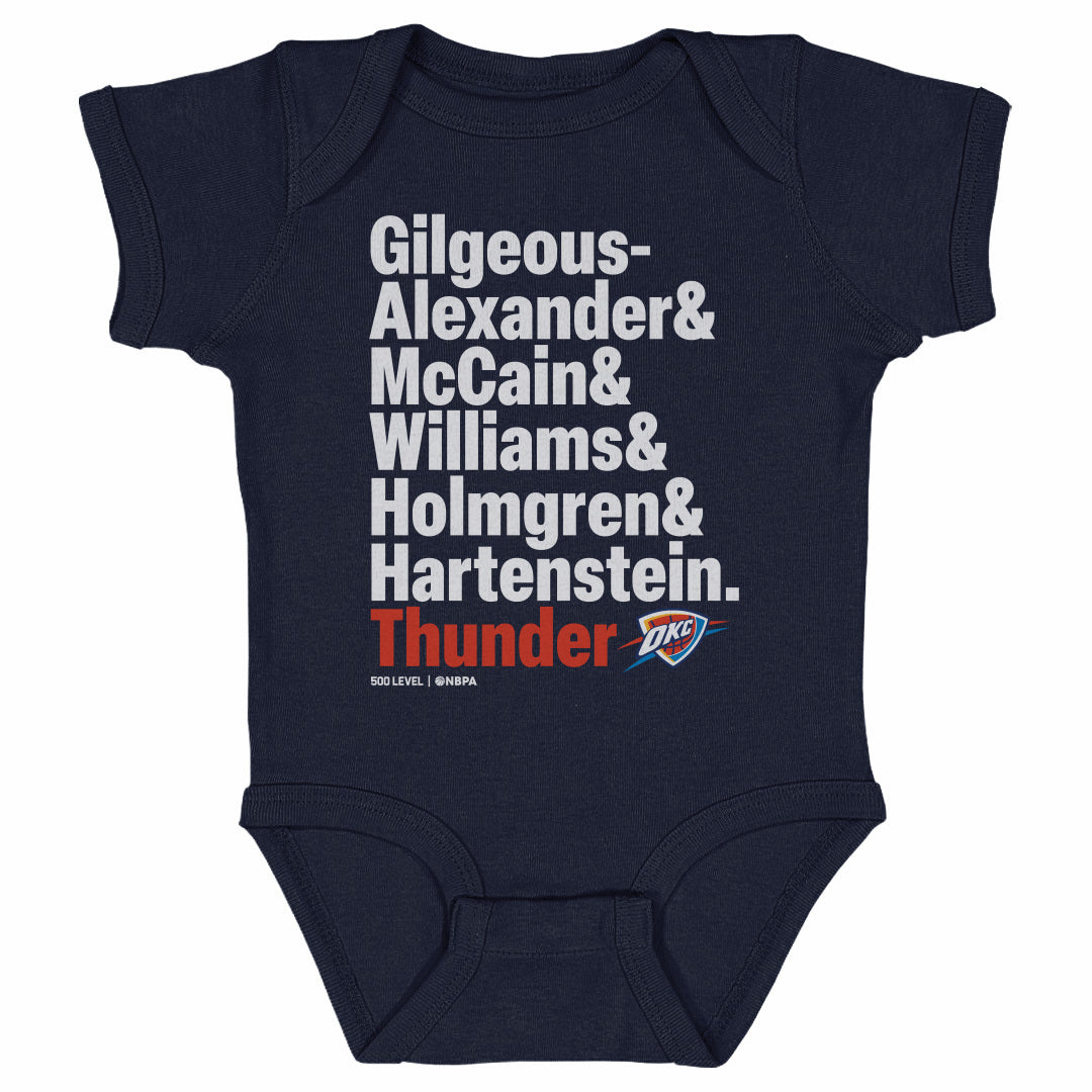 Oklahoma City Thunder Kids Baby Onesie | 500 LEVEL