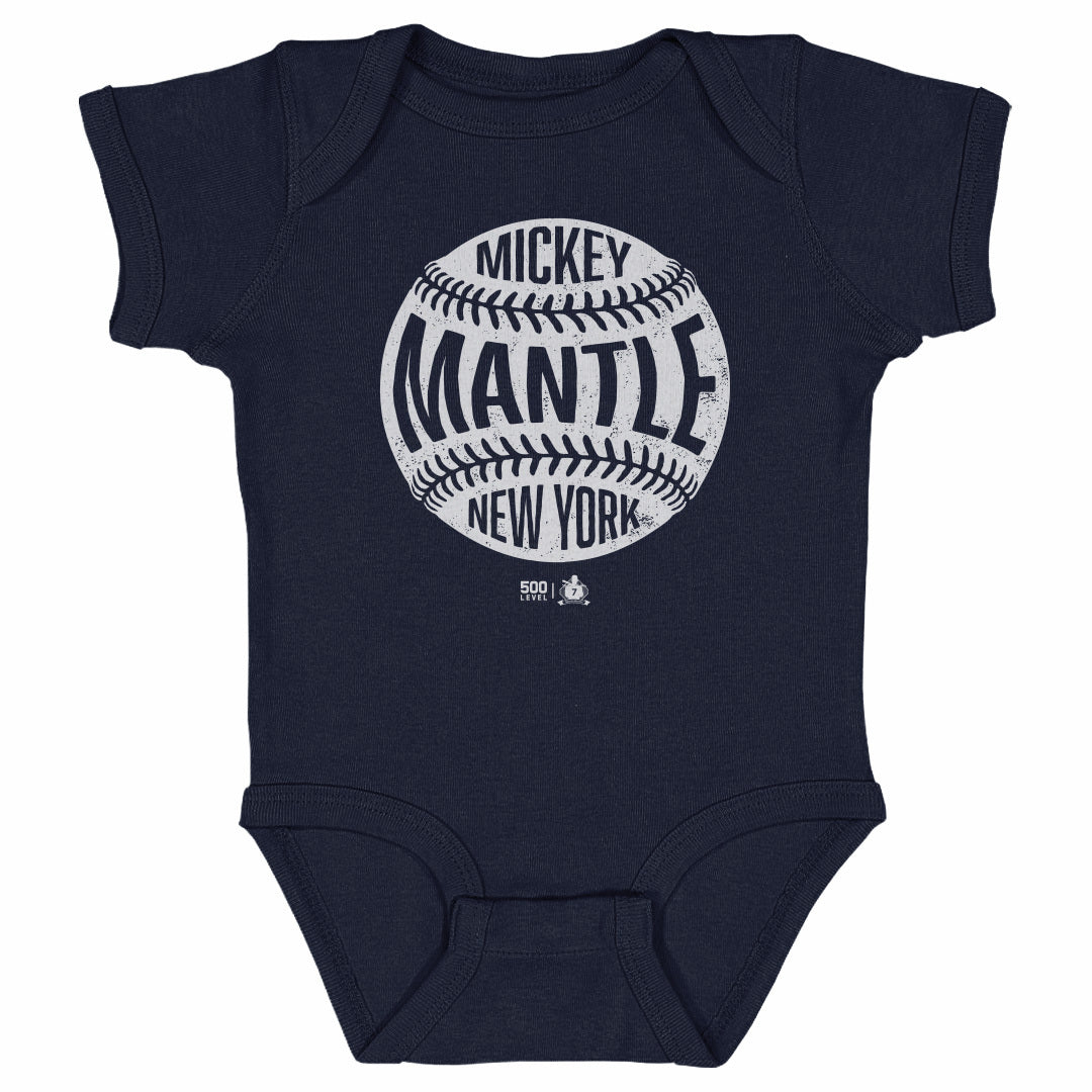 Mickey Mantle Kids Baby Onesie | 500 LEVEL