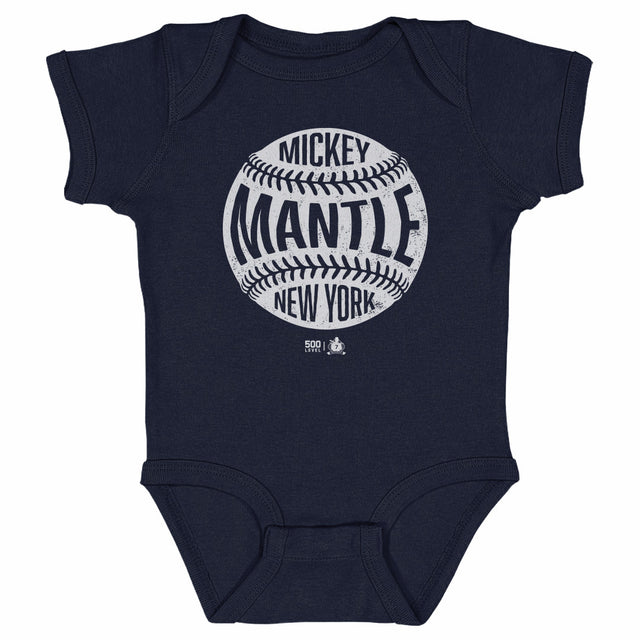 Mickey Mantle Kids Baby Onesie | 500 LEVEL